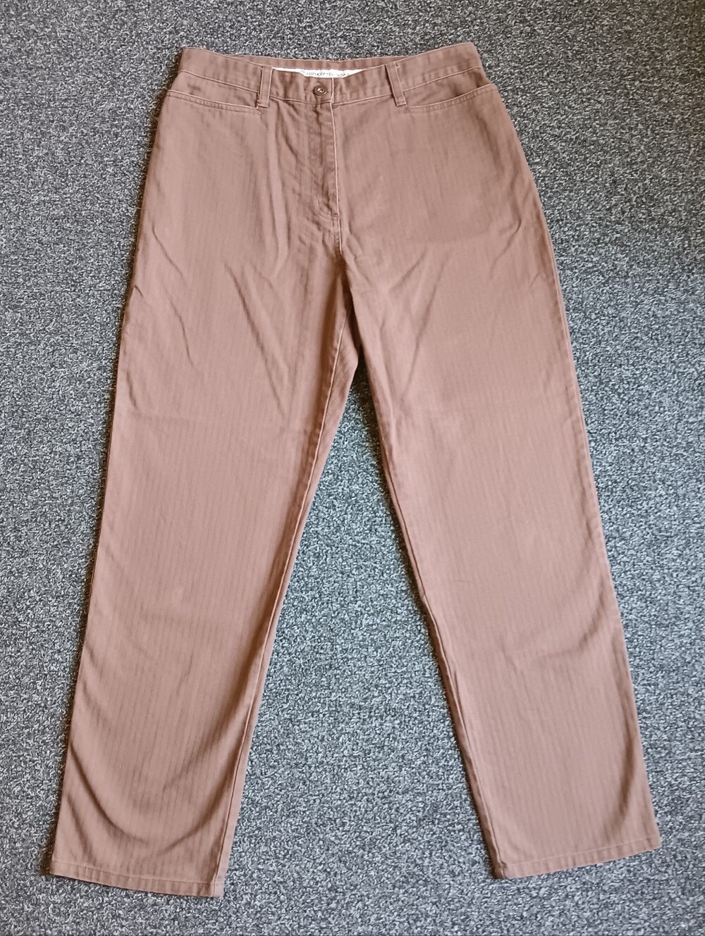Autumn Brown Straight Leg Brown Pants Womens 10 Christopher Banks Cotton Jeans